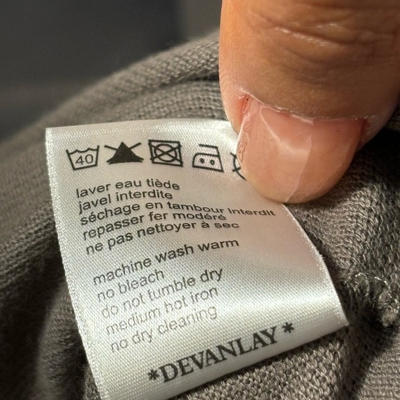 Lacoste Gray Polo Shirt with Large Alligator Vintage Exclusive - Picture 3 of 6